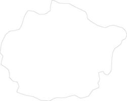 san juan dominicano república contorno mapa vector