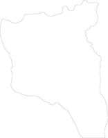 Sud-Kivu Democratic Republic of the Congo outline map vector