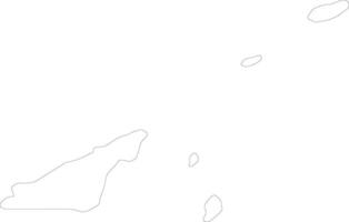 sarco guernsey contorno mapa vector