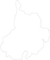 Santander Colombia outline map vector