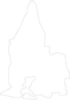 Sud-Comoe Ivory Coast outline map vector