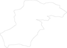 Samegrelo-Zemo Svaneti Georgia outline map vector