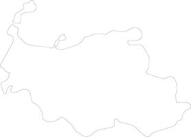 Sassari Italy outline map vector