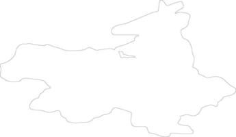 Sligo Ireland outline map vector