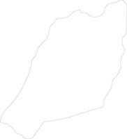 Adjumani Uganda outline map vector