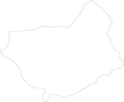 Seno Burkina Faso outline map vector