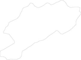 Afyonkarahisar Turkey outline map vector