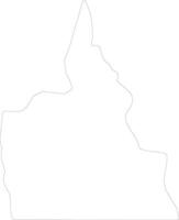 Agusan del Sur Philippines outline map vector