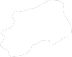 Aileu East Timor outline map vector