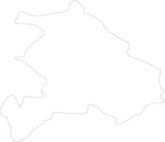 Akershus Norway outline map vector