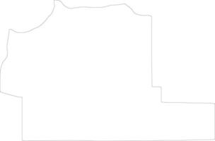 Ajdabiya Libya outline map vector