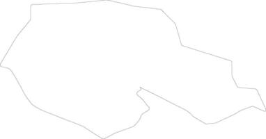 Aknistes Latvia outline map vector