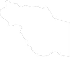 Al Jufrah Libya outline map vector