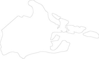 albay Filipinas contorno mapa vector