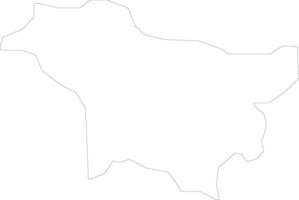 Alebtong Uganda outline map vector