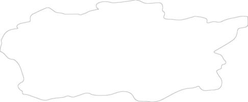 alitaus Lituania contorno mapa vector