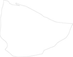 An Nuqat al Khams Libya outline map vector