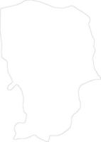 Amran Yemen outline map vector