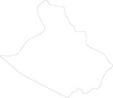 An Giang Vietnam outline map vector