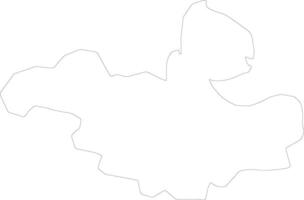 Anenii Noi Moldova outline map vector