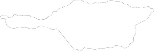 Apure Venezuela outline map vector