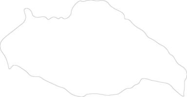 Artigas Uruguay outline map vector