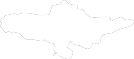 Andijon Uzbekistan outline map vector