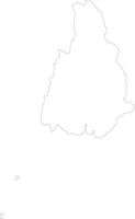 Ayeyarwady Myanmar outline map vector