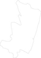 Atsimo-Atsinanana Madagascar outline map vector