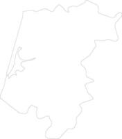 Aveiro Portugal outline map vector