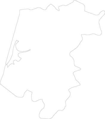 Aveiro Portugal outline map