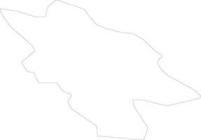 Bar Montenegro outline map vector