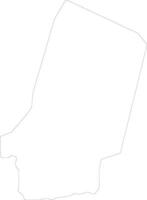 Barh El Gazel Chad outline map vector