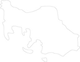 Batangas Philippines outline map vector