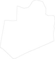 Bay Somalia outline map vector