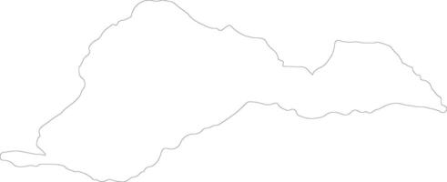 barinas Venezuela contorno mapa vector