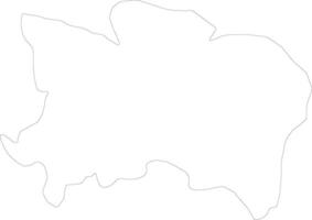 Benue Nigeria outline map vector