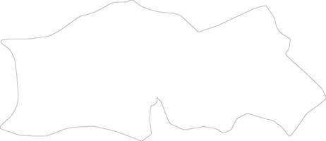 Baucau East Timor outline map vector