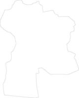 Bayanhongor Mongolia outline map vector