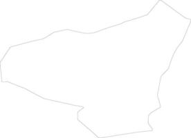 Berane Montenegro outline map vector