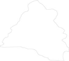 Bihor Romania outline map vector