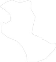 Borgo Maggiore San Marino outline map vector