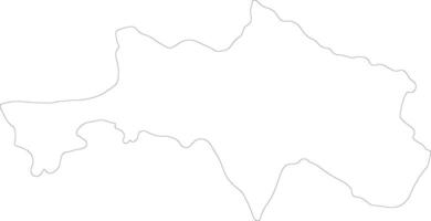 Bolikhamxai Laos outline map vector