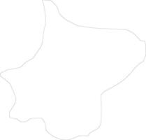 Bosilovo Macedonia outline map vector