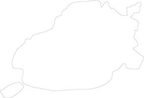 Bohol Philippines outline map vector