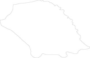 Botosani Romania outline map vector