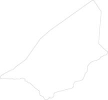 brakna Mauritania contorno mapa vector