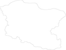 Branicevski Republic of Serbia outline map vector