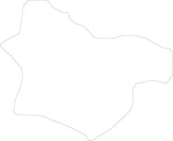 Bogdanci Macedonia outline map vector