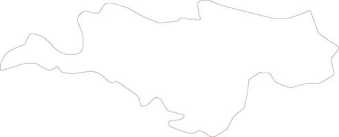 Briceni Moldova outline map vector